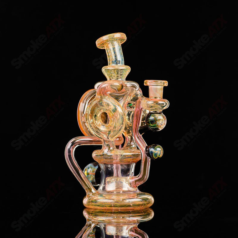 Double Doughnut Fumed Recycler Kaliber Glass - Smoke ATX