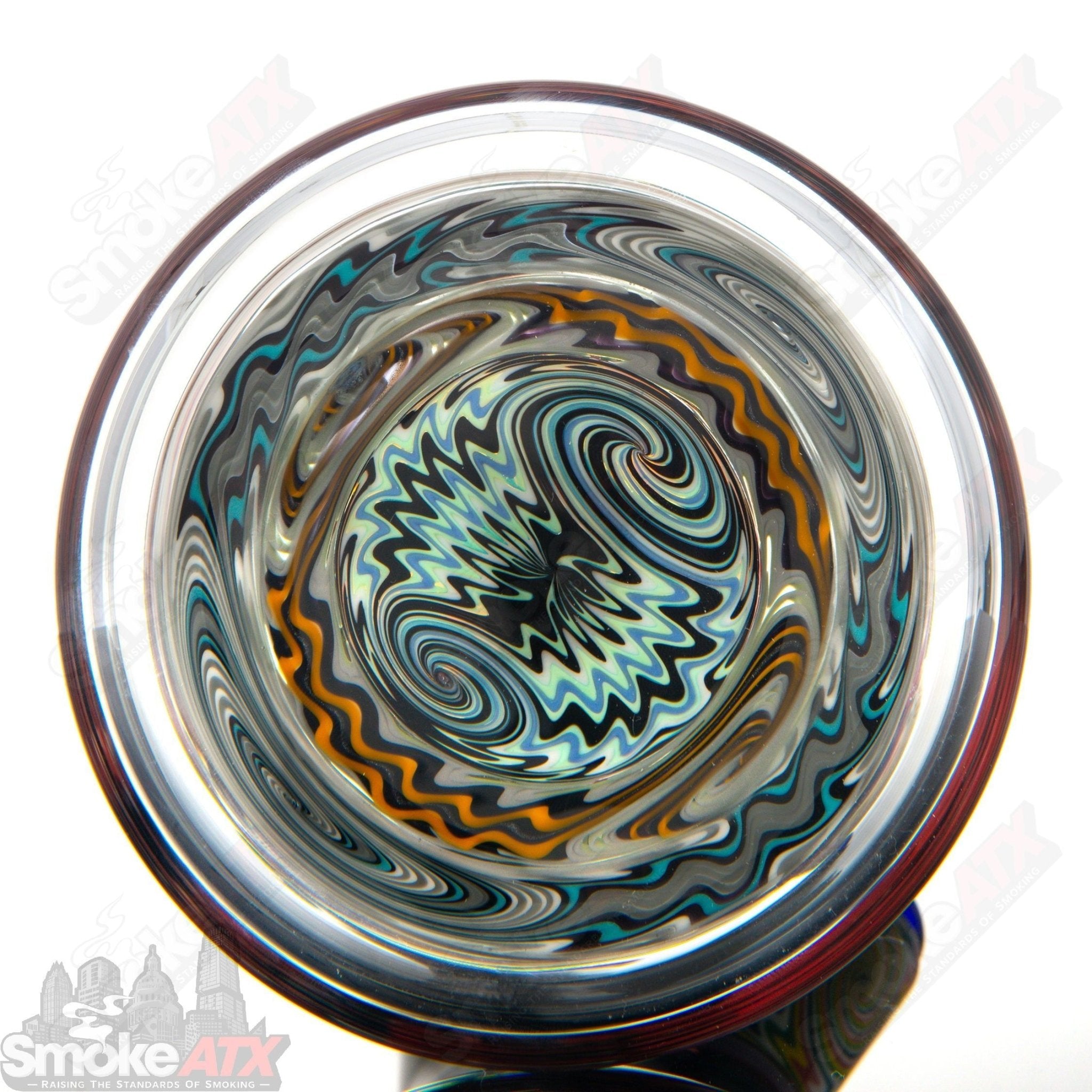 21 Section Wig Wag Beaker Strobel Glass - Smoke ATX