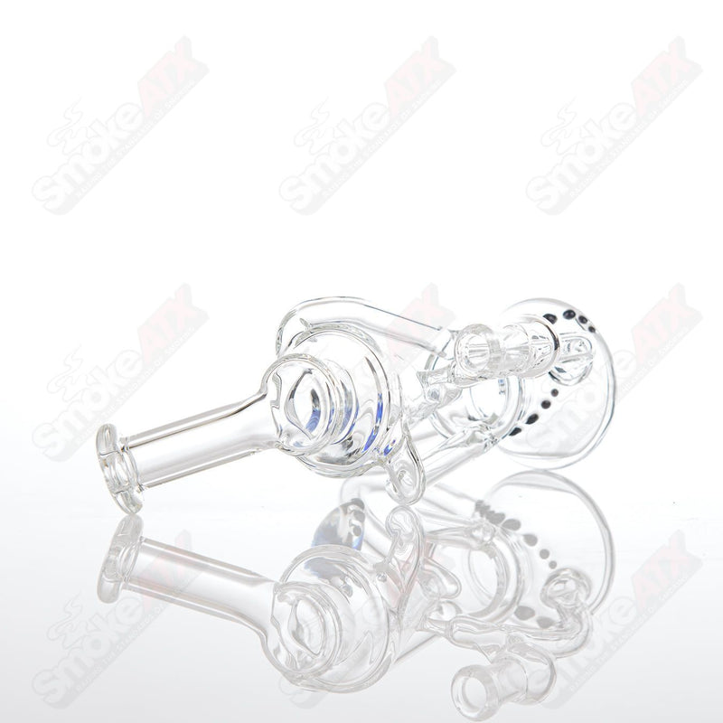 Clear Dual Uptake Recycler King Leo Glass - Smoke ATX