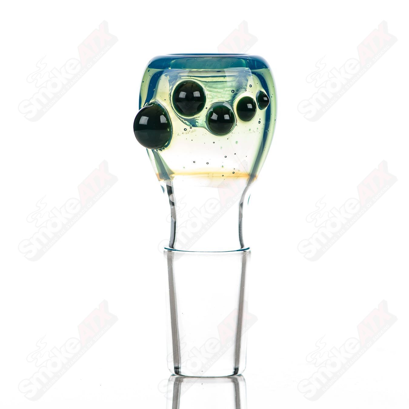 23 18mm Full Color Push Slide Bowl Dustorm Glass - Smoke ATX