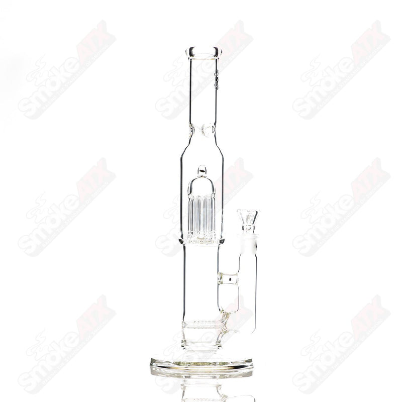 16in 18mm Clear Dual Stemline to 8 Arm Texas Tubes - Smoke ATX