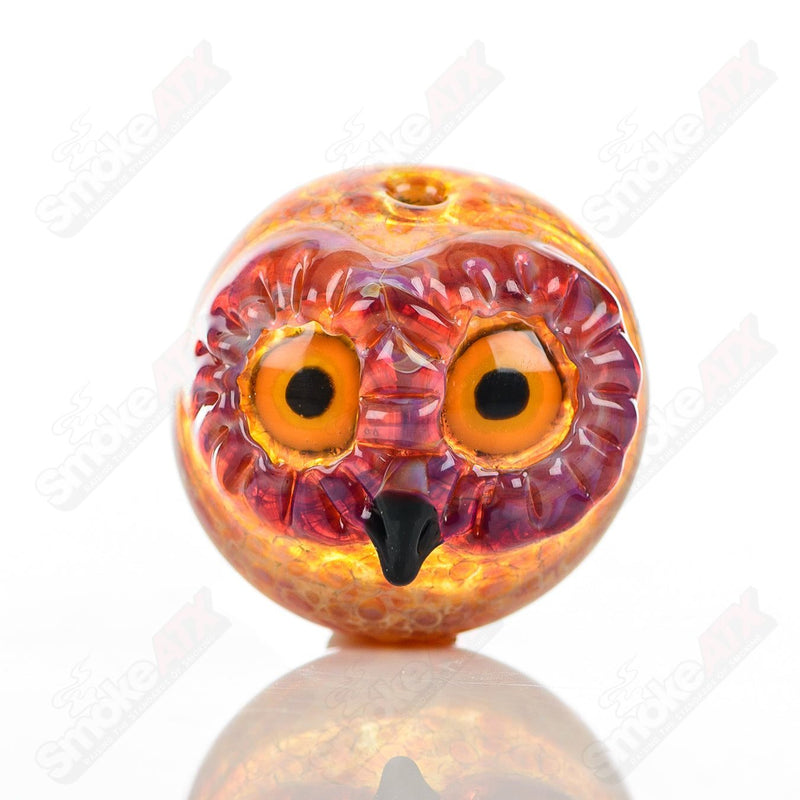 #1 Spotted Owl Carb Cap Four Winds Flameworks
