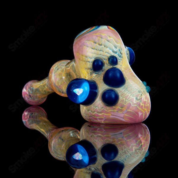 Fumed Dry Hammer w Rainbow Accent  Habitat Glass - Smoke ATX