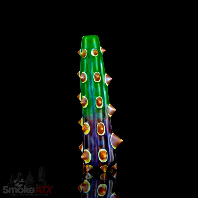 Cactus Chillum (Mixed Color) Unparalleled Glass - Smoke ATX