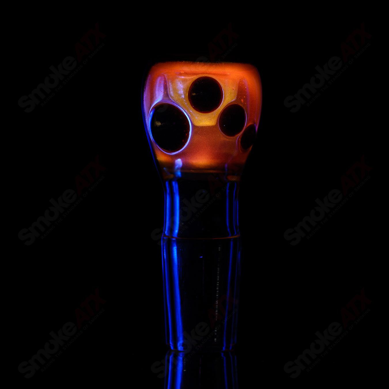 27 18mm Full Color Push Slide Bowl Dustorm Glass - Smoke ATX