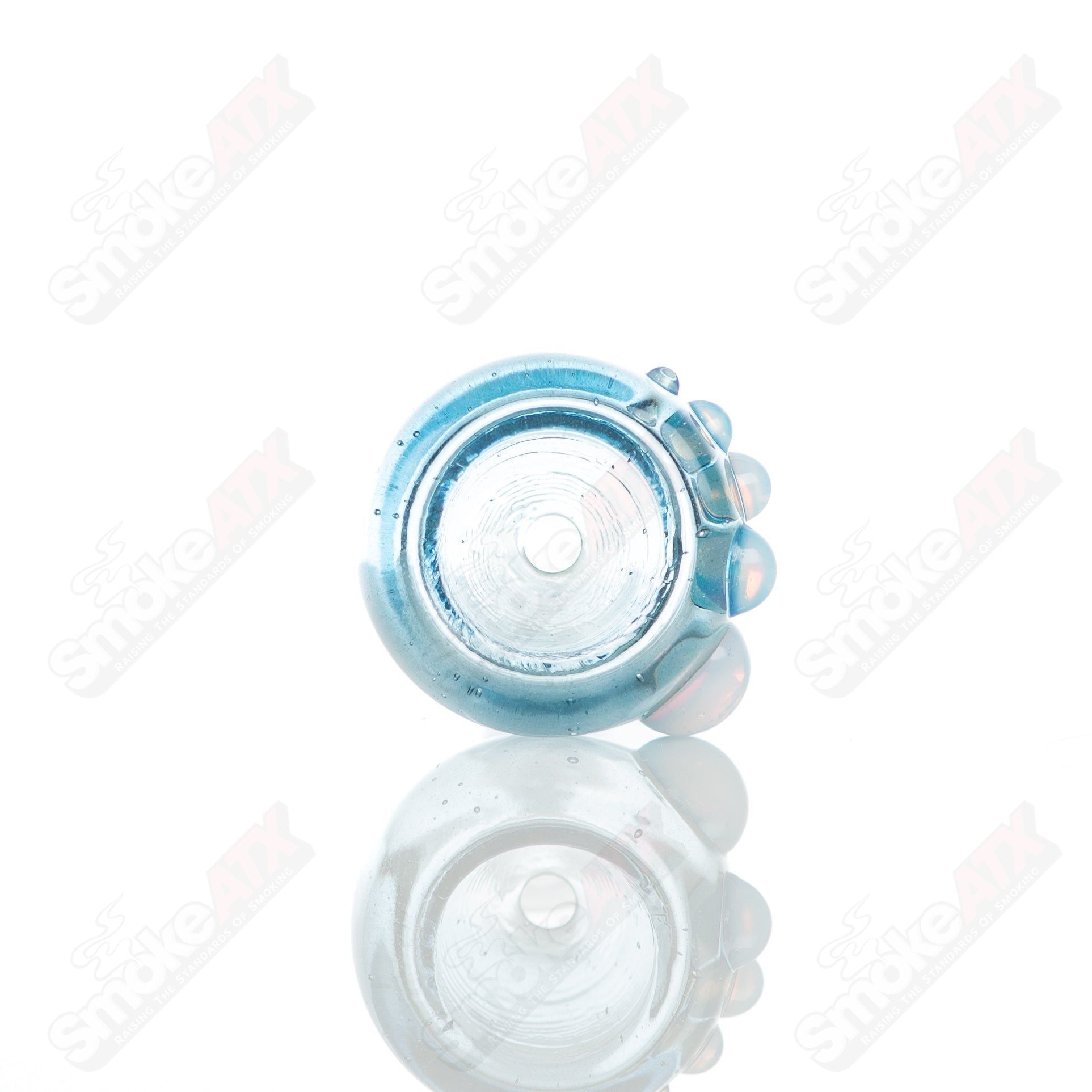 #7 10mm Full Color Push Slide Bowl Dustorm Glass - Smoke ATX