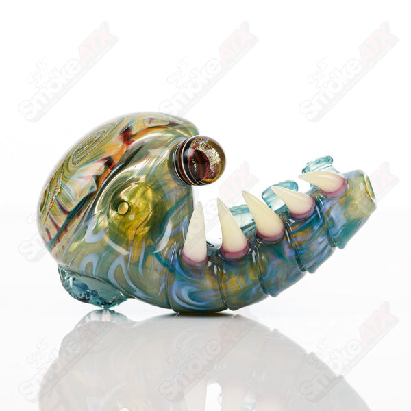 Dry Pipe (Dichroic Swirl Marble) Galactic Glass x SALT - Smoke ATX