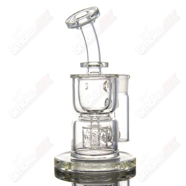 Clear Hourglass Taurus Incycler Fat Boy Glass - Smoke ATX