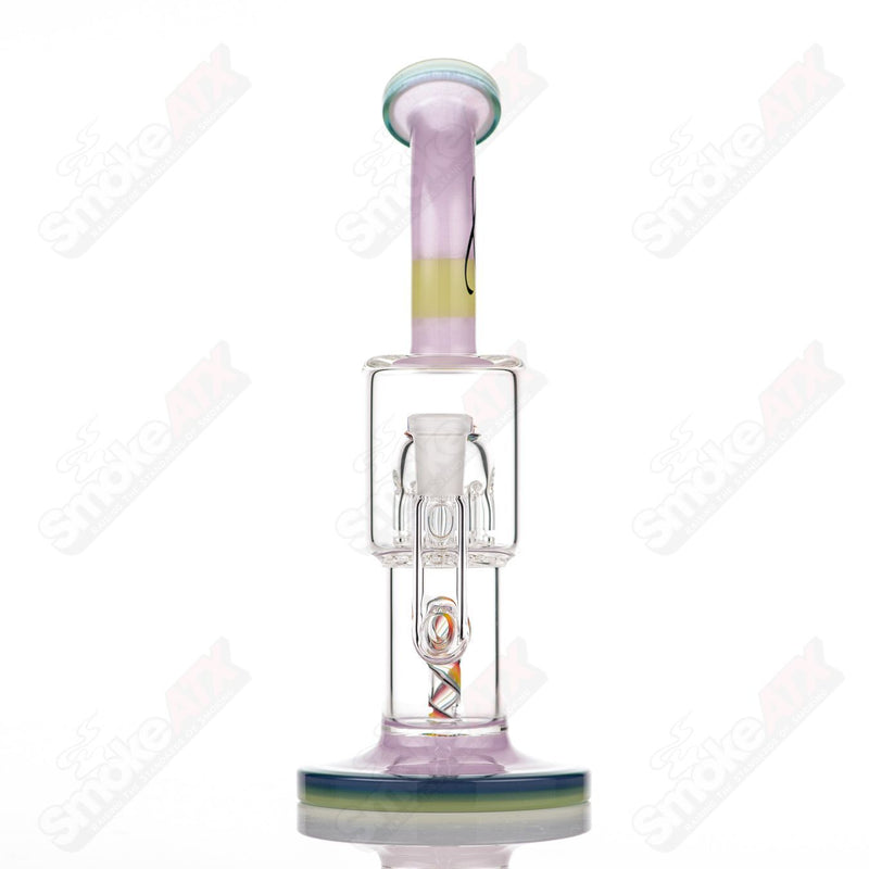 #1 Double Macro 8-Arm Tree w Full Color UV Accent Foot/Mouthpiece Toro Glass