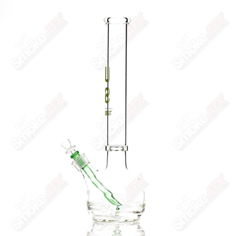 US Tubes Beaker 17" 50x7 -  Constriction - Green Decal - Smoke ATX
