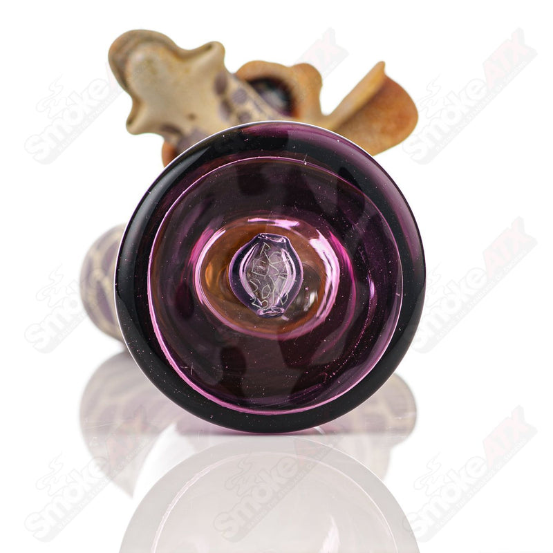 Giraffe Bent Kneck Bottle Rig Robertson Glass Purple Rain & Royal Jelly - Smoke ATX