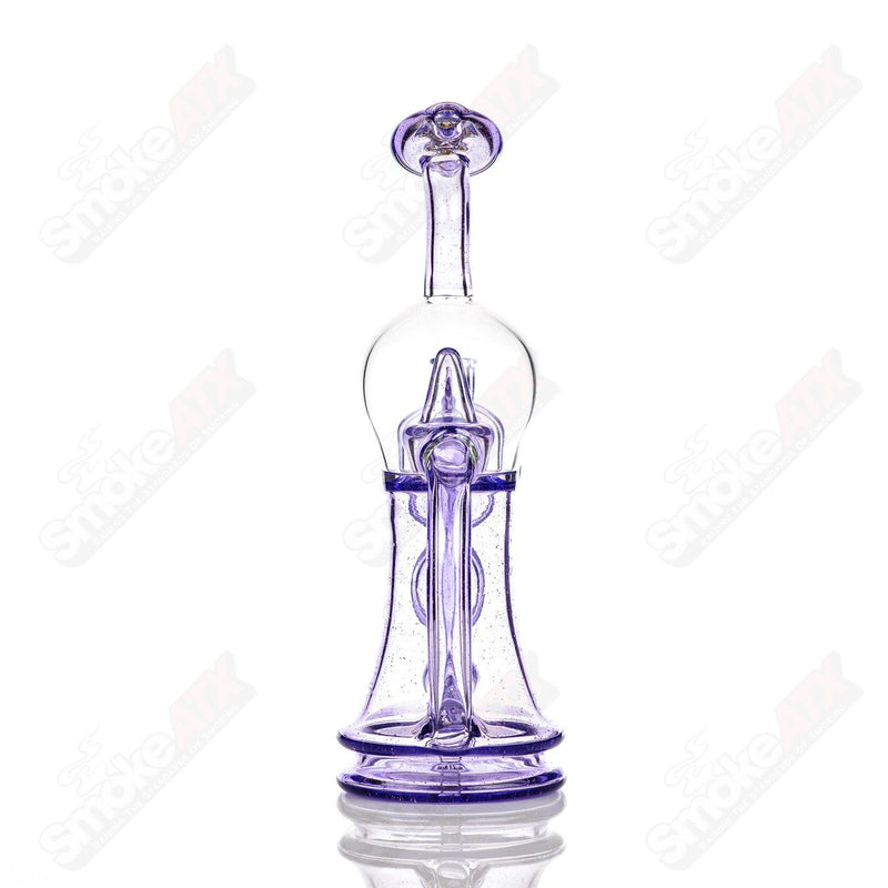 Purple Lolli Pop Bubble Dumper Recycler -  Reed Glass - Smoke ATX