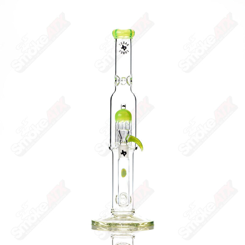 16in 18mm Dual Stemline to 8 Arm (Green Slyme) Texas Tubes - Smoke ATX