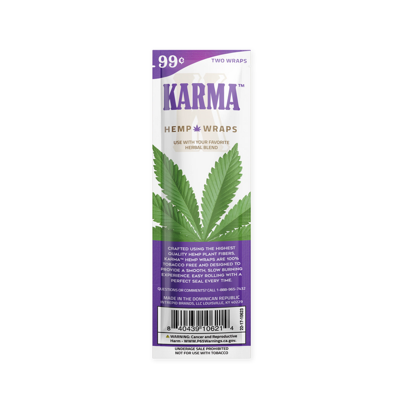 Purple Chill Karma Hemp Wraps - Smoke ATX