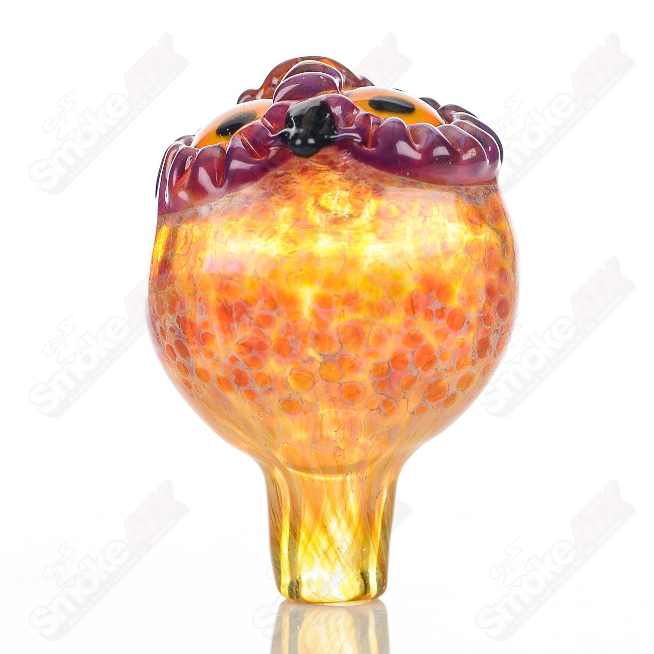 #1 Spotted Owl Carb Cap Four Winds Flameworks - Smoke ATX