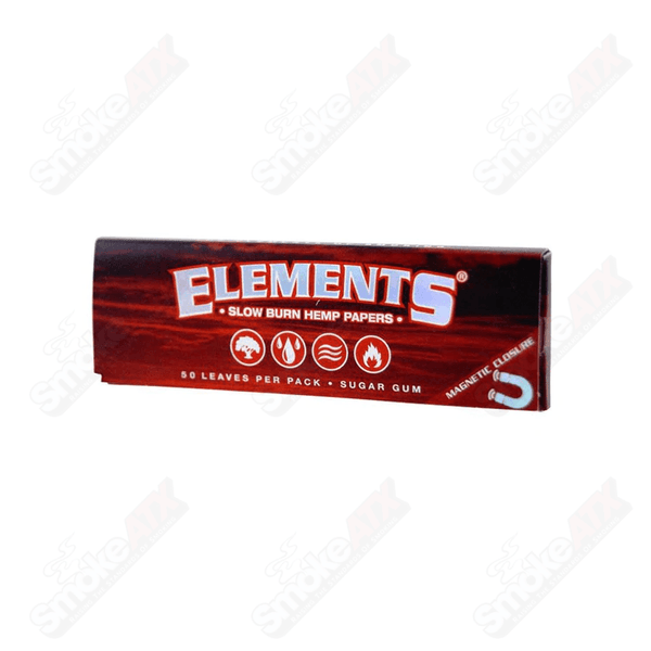 1 1/4 Hemp Rolling Papers Elements - Smoke ATX