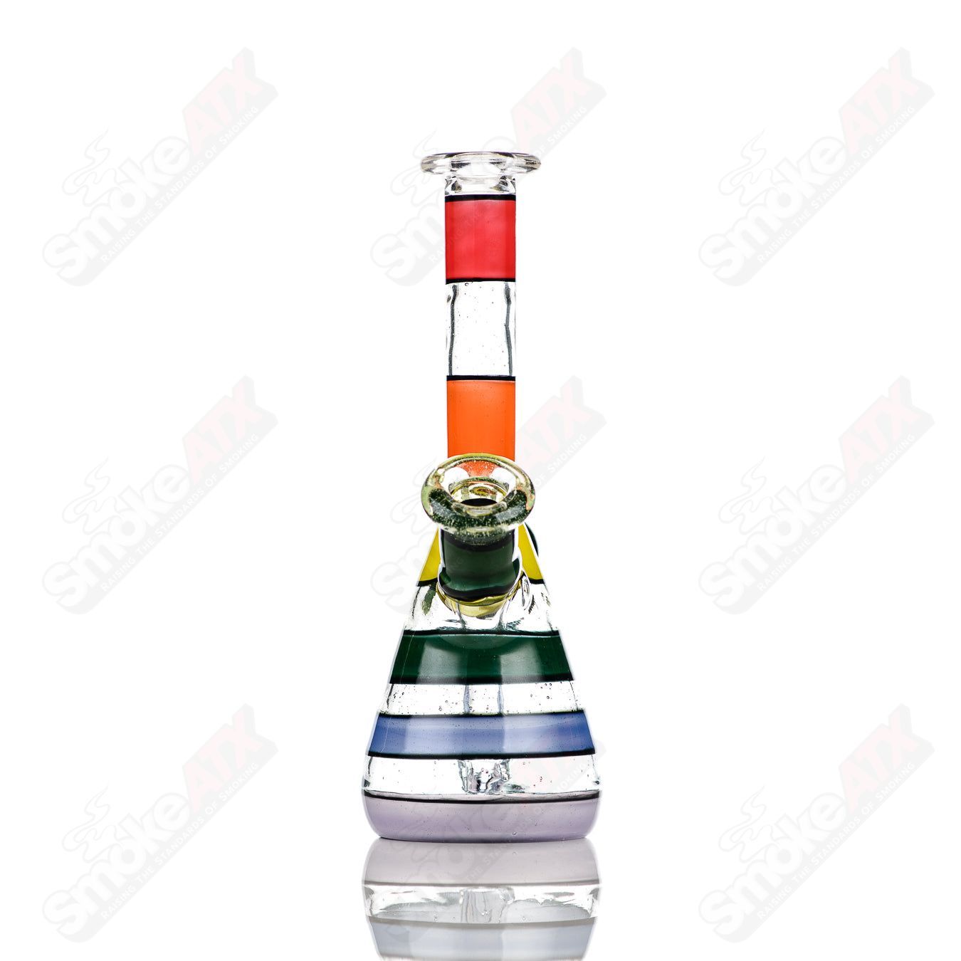 3 14mm UV Secret Double Rainbow Tube Dustorm Glass - Smoke ATX