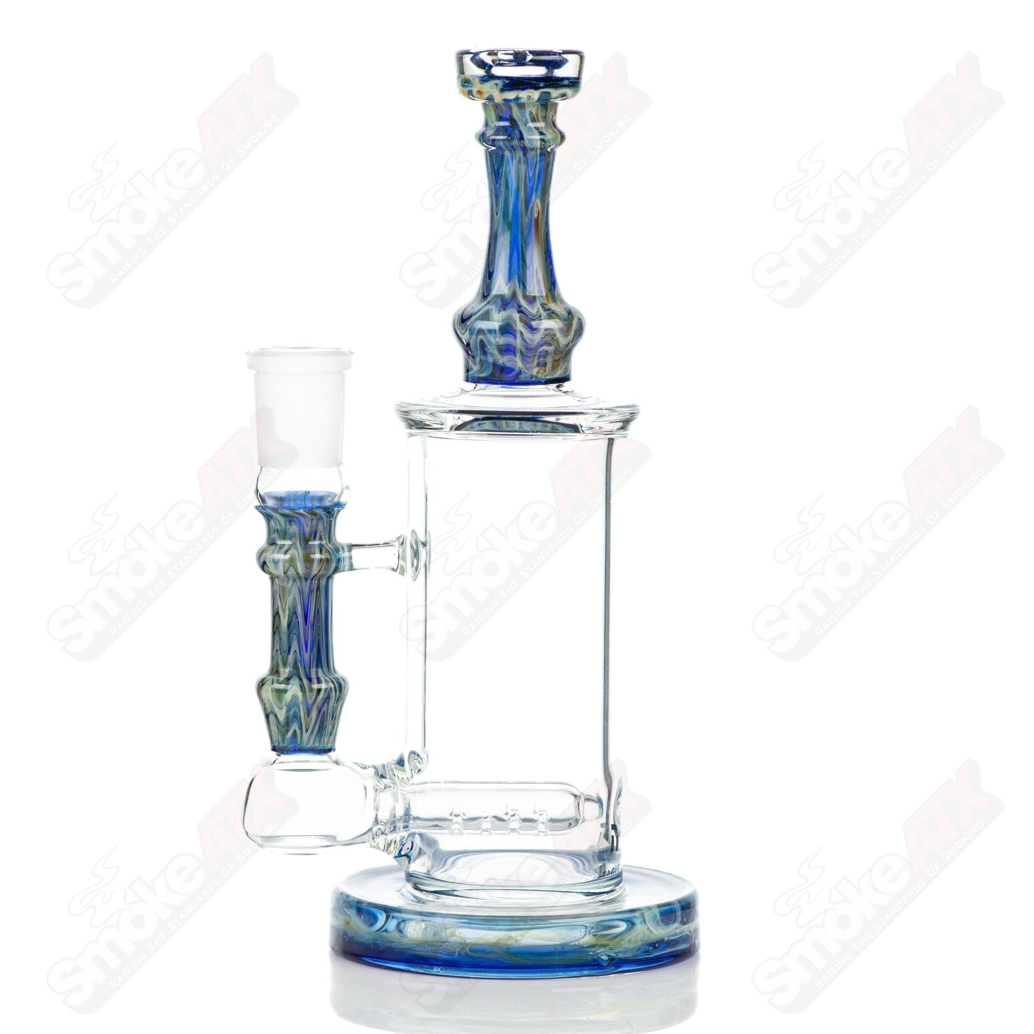3 18mm 50mm Wrap n Rake Inline Tube Tagle Glass - Smoke ATX