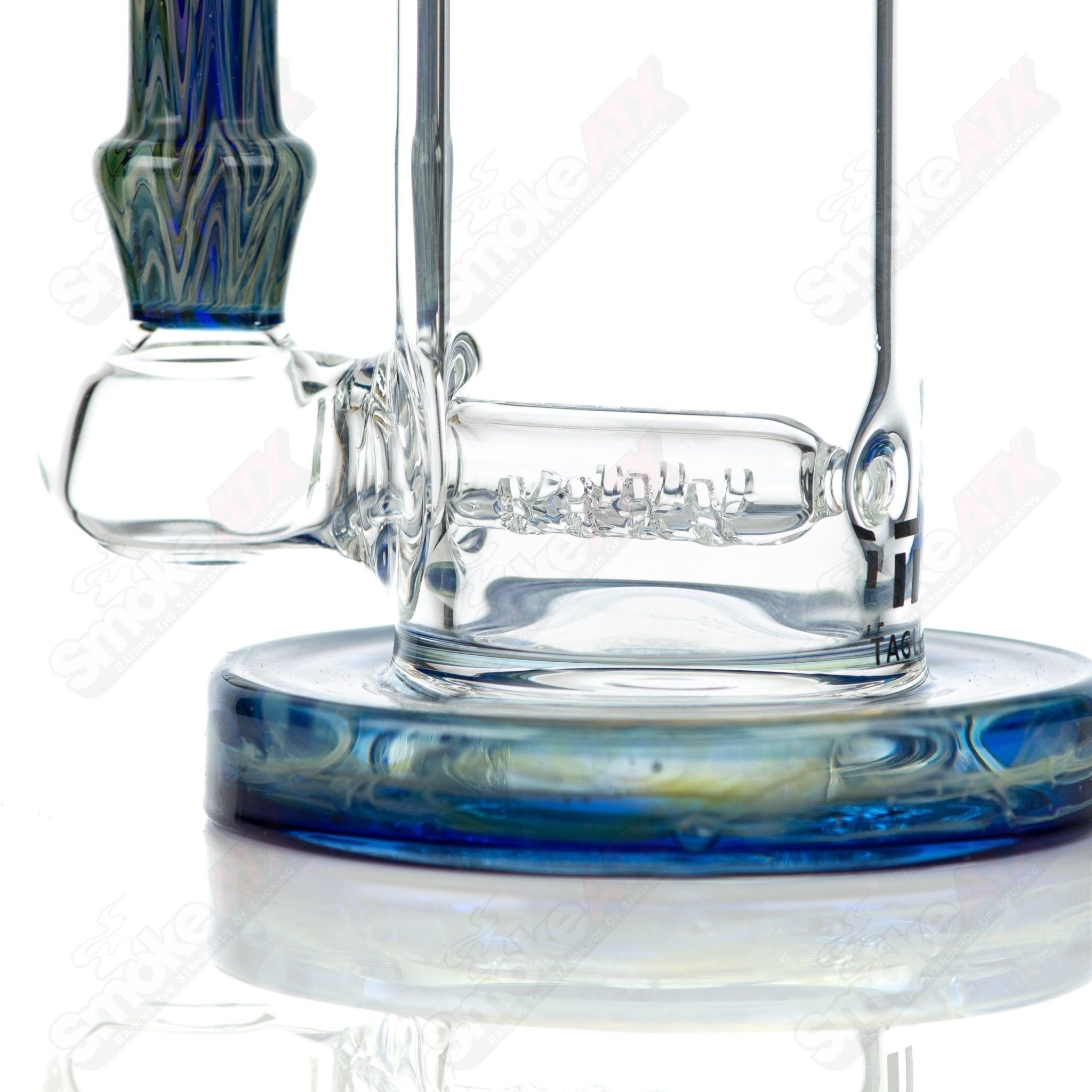 3 18mm 50mm Wrap n Rake Inline Tube Tagle Glass - Smoke ATX