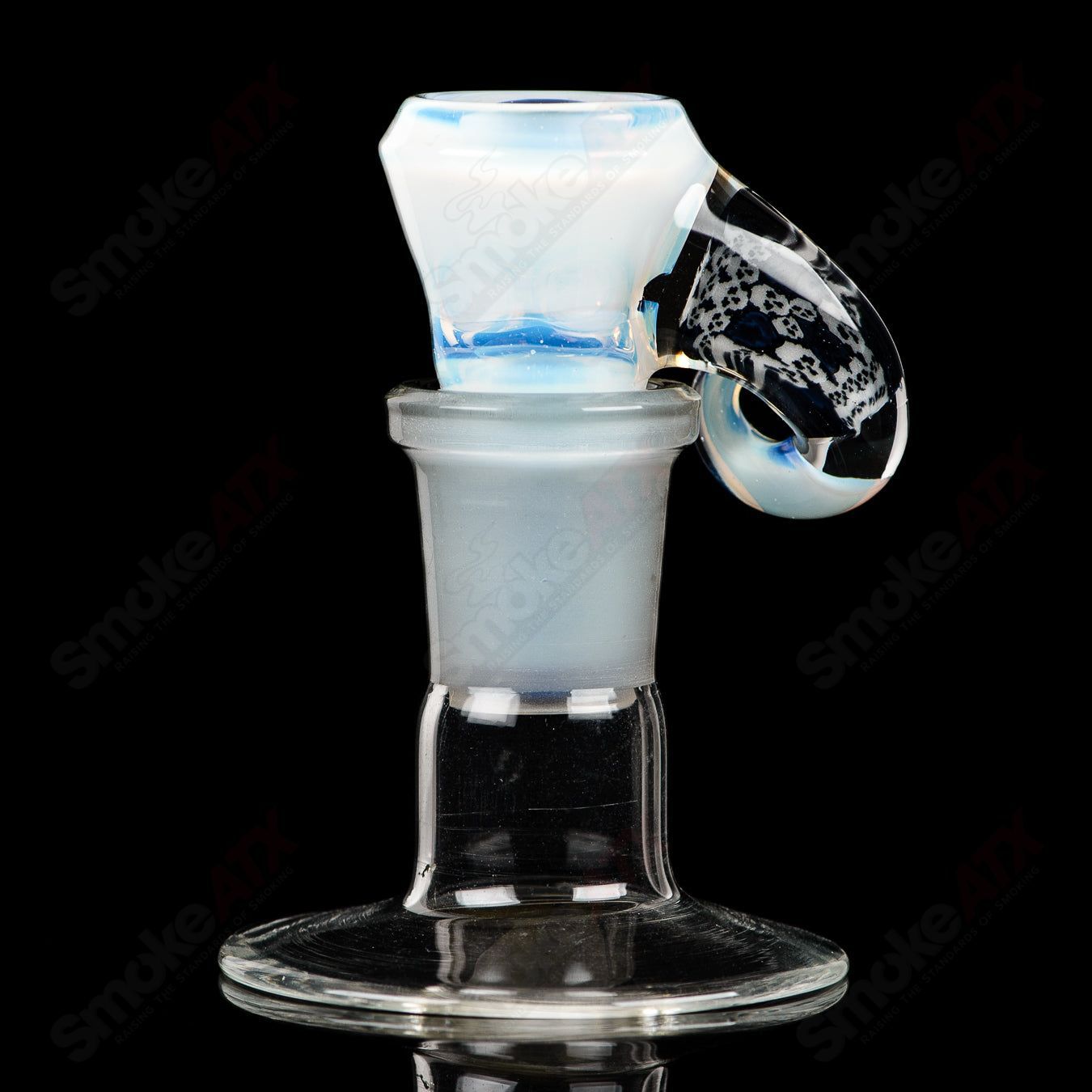 3 18mm Moonstone Slide LE /25 Black T x Crunklestein - Smoke ATX