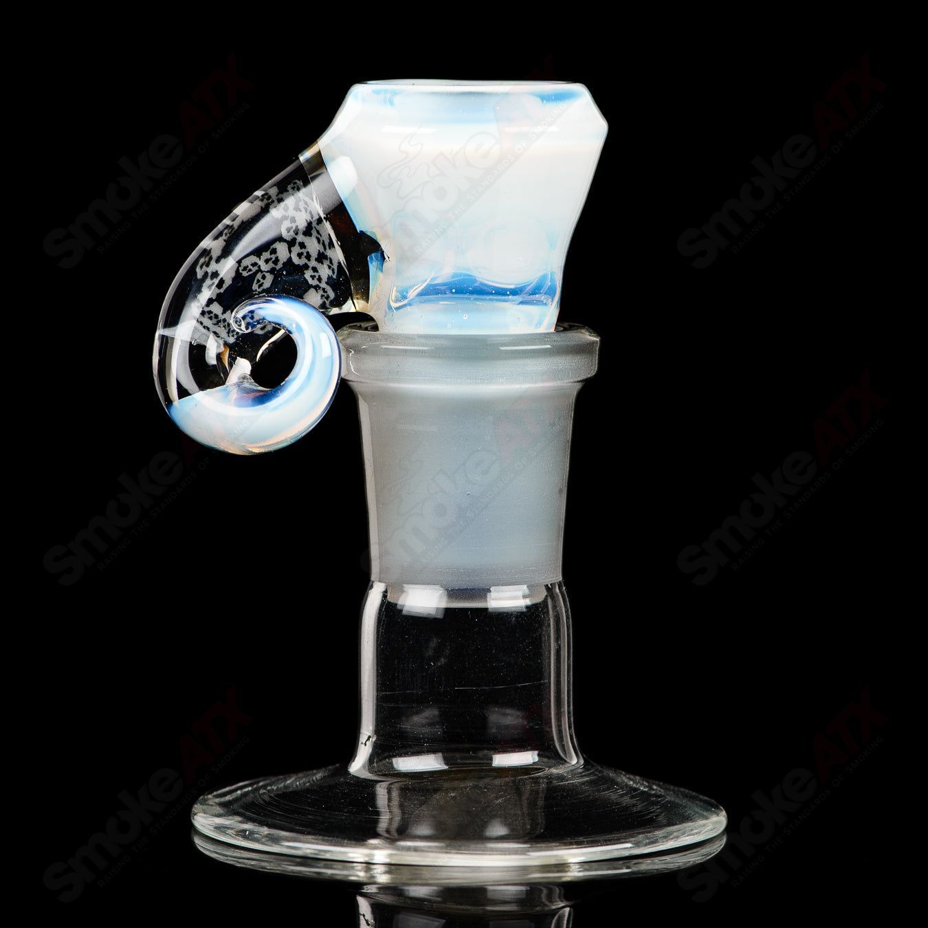 3 18mm Moonstone Slide LE /25 Black T x Crunklestein - Smoke ATX