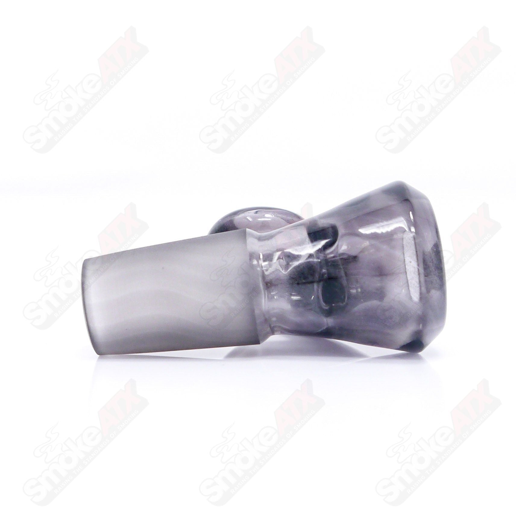 Black Ice UV Black T Glass 18mm Fully Worked Slide #2 - Smoke ATX