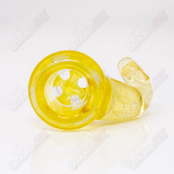 Yellow 18mm Full Accent Slide Black T Glass #5 - Smoke ATX