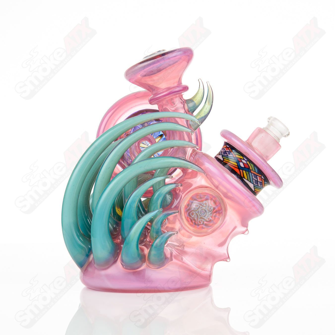 3 Fillacello Squat Lock Rig Freeek Glass - Smoke ATX