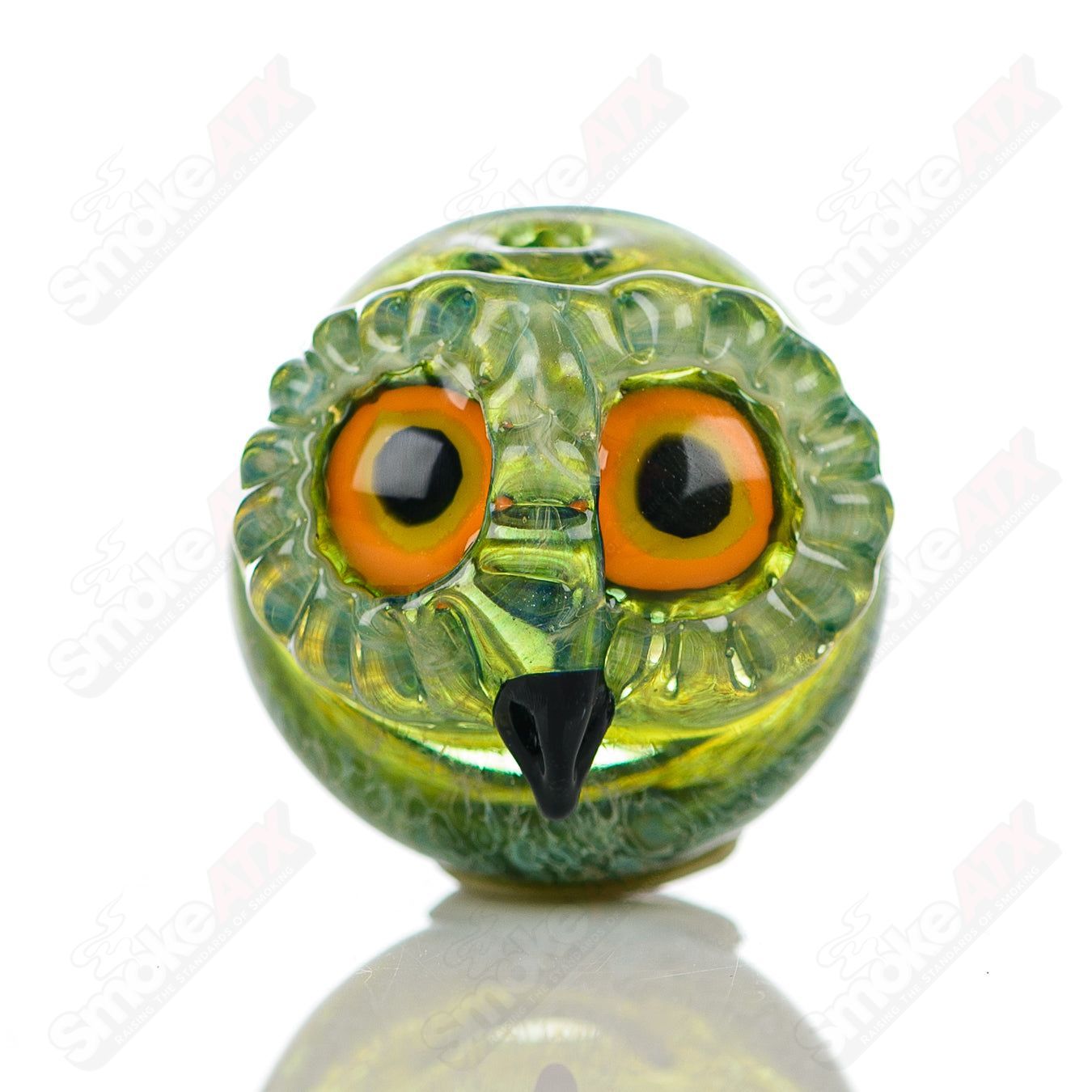 3 Spotted Owl Carb Cap Four Winds Flameworks - Smoke ATX