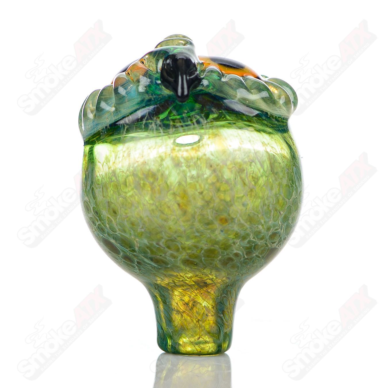 3 Spotted Owl Carb Cap Four Winds Flameworks - Smoke ATX