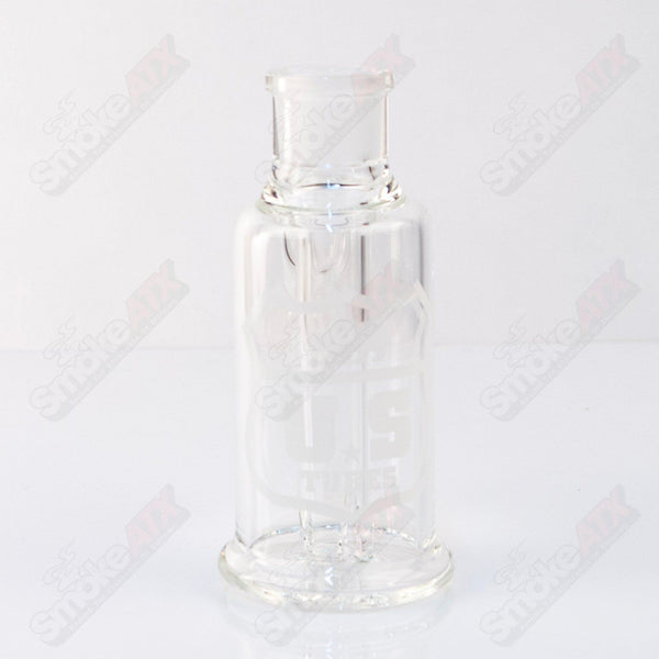 US Tubes Ash Catcher 18mm 45° - White Shield Decal - Smoke ATX