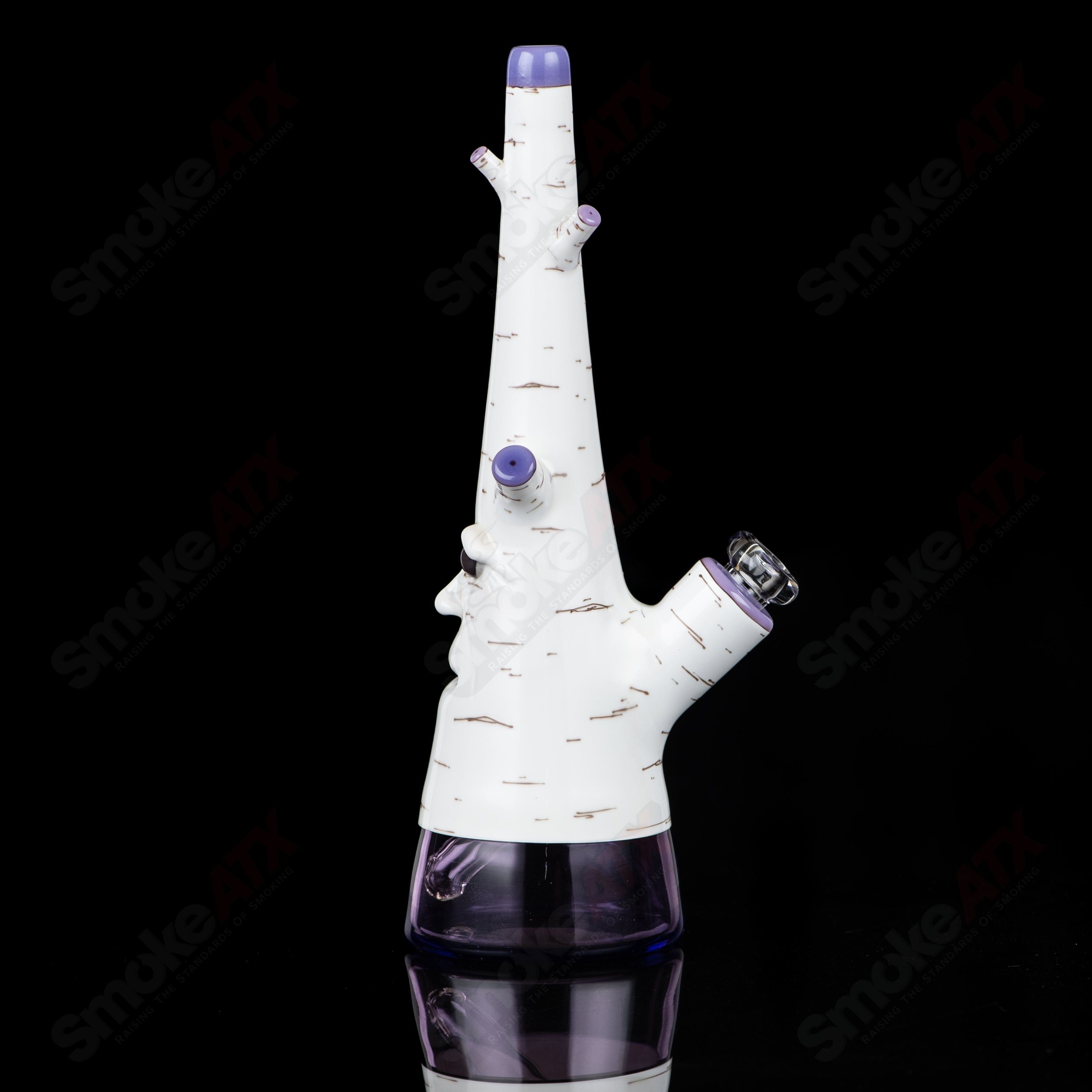 Purple Birch with Face Foster Glass - Smoke ATX