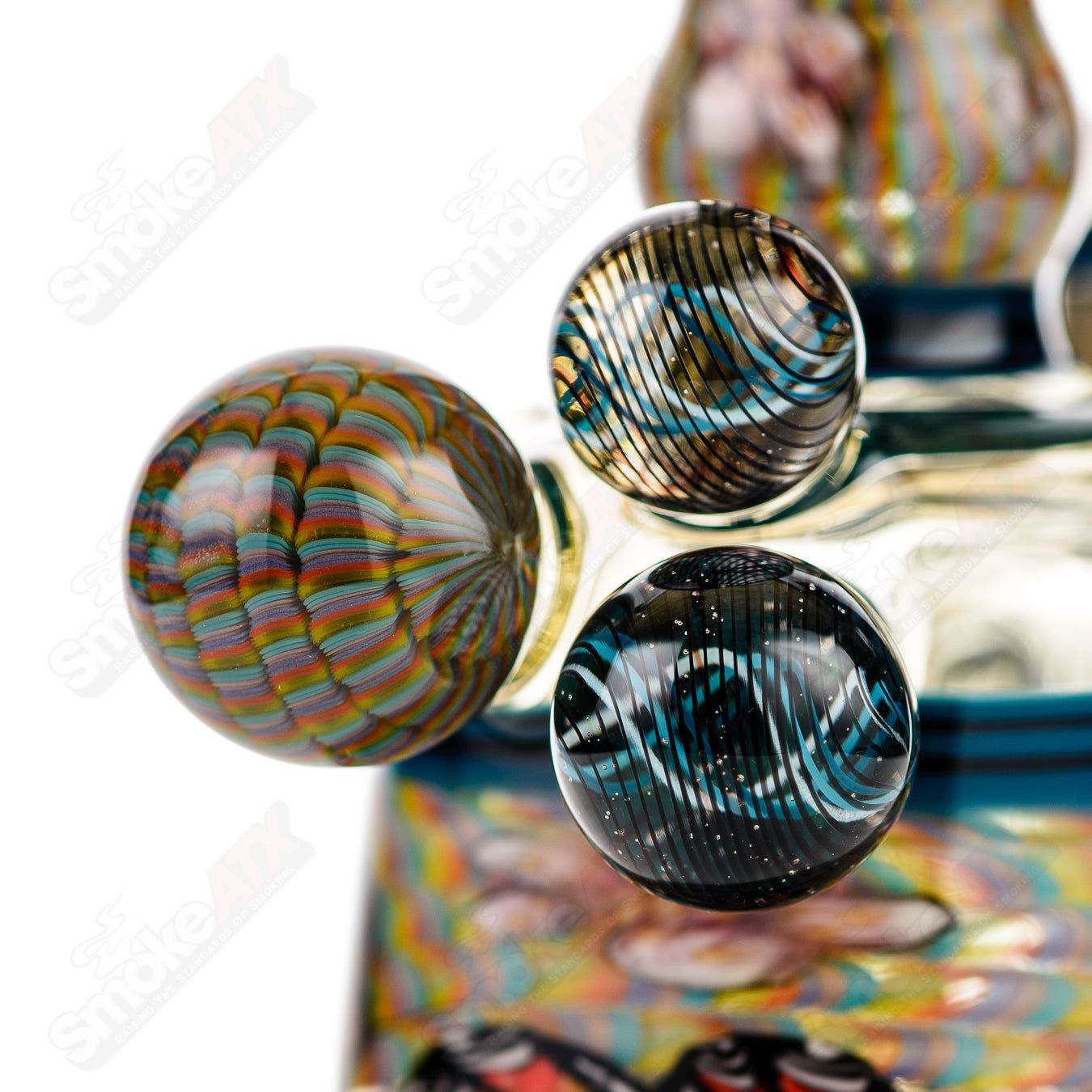 Coiled Latticello Milli Rig Conversion Glass x Boehme #1 - Smoke ATX