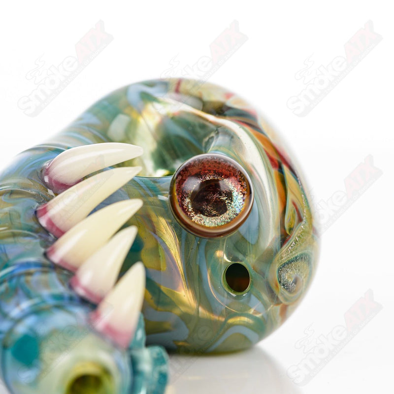 Dry Pipe (Dichroic Swirl Marble) Galactic Glass x SALT - Smoke ATX