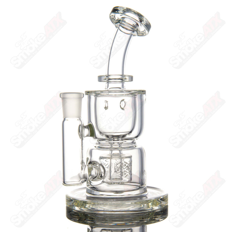 Clear Hourglass Taurus Incycler Fat Boy Glass - Smoke ATX