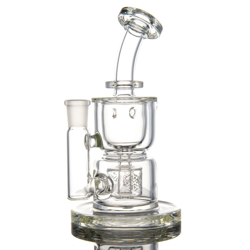 Clear Hourglass Taurus Incycler Fat Boy Glass - Smoke ATX