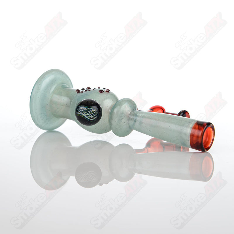 Blue Pastel Rig King Leo Glass - Smoke ATX