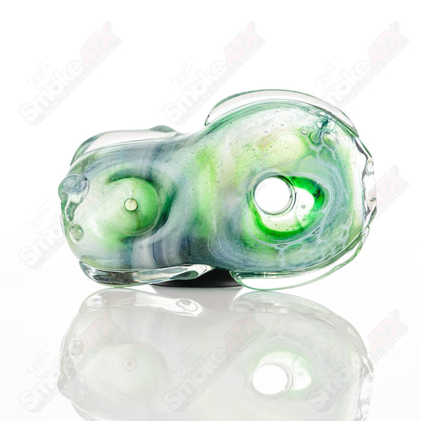 #18 Donut Chillum Glass by Nobody - Smoke ATX