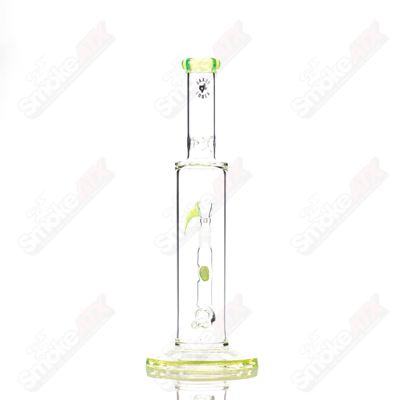 15in 18mm Dual Stemline (Slyme) Texas Tubes - Smoke ATX