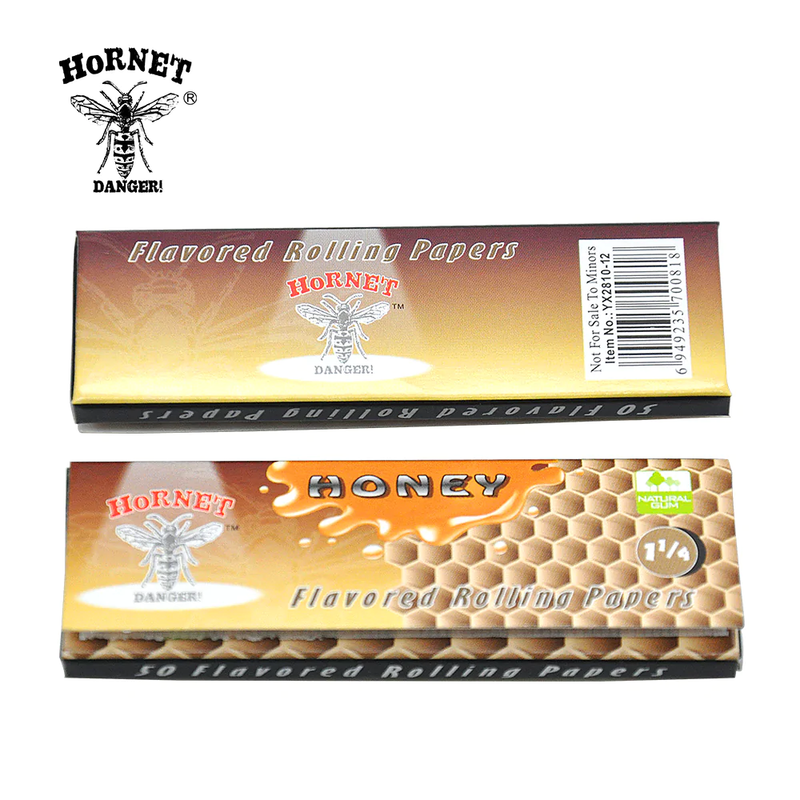1 1/4in Honey Flavored Rolling Papers Hornet - Smoke ATX