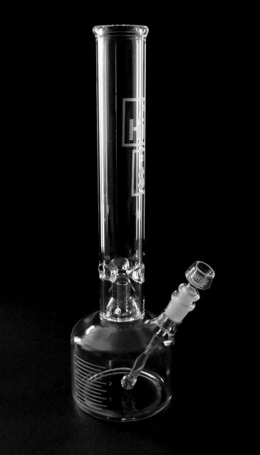 Double Bell Perc 16" Beaker HiSi Glass - Smoke ATX