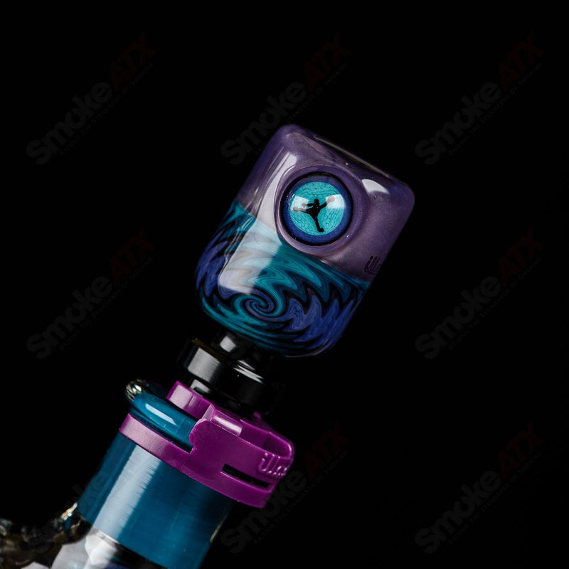 Illadelph Purple And Aqua Jordan Beaker - Smoke ATX