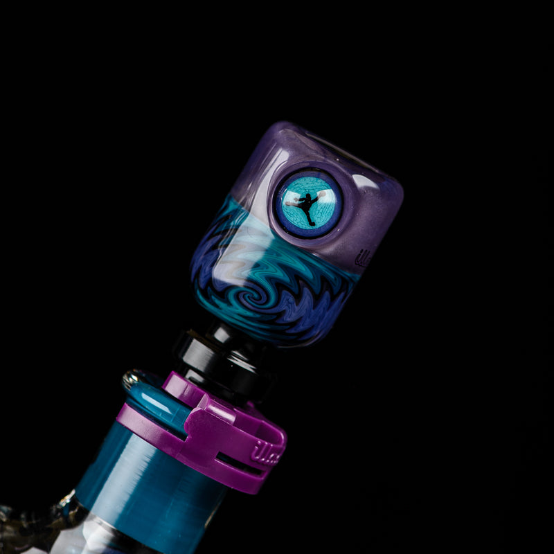 Illadelph Purple And Aqua Jordan Beaker - Smoke ATX