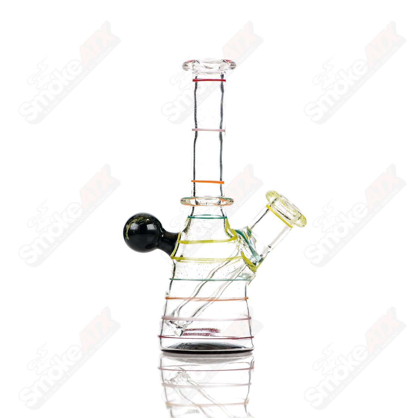 4 14mm UV Secret Double Rainbow Tube Dustorm Glass - Smoke ATX