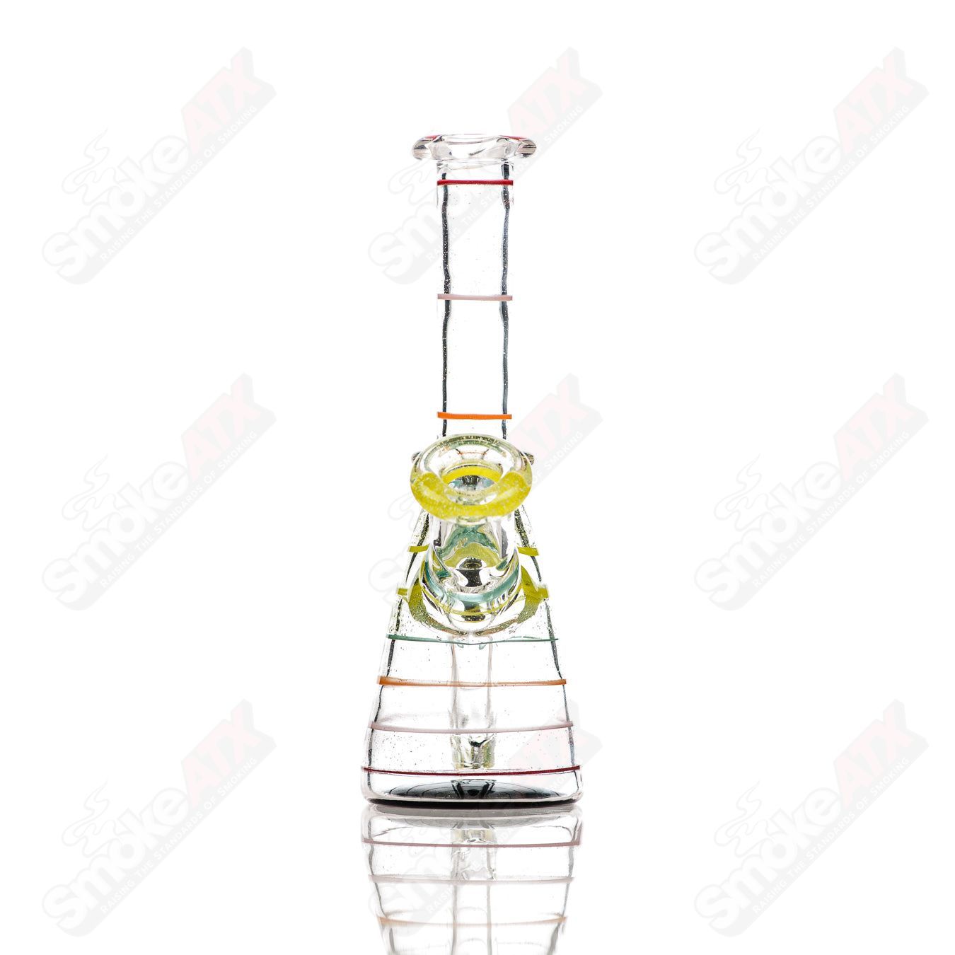4 14mm UV Secret Double Rainbow Tube Dustorm Glass - Smoke ATX