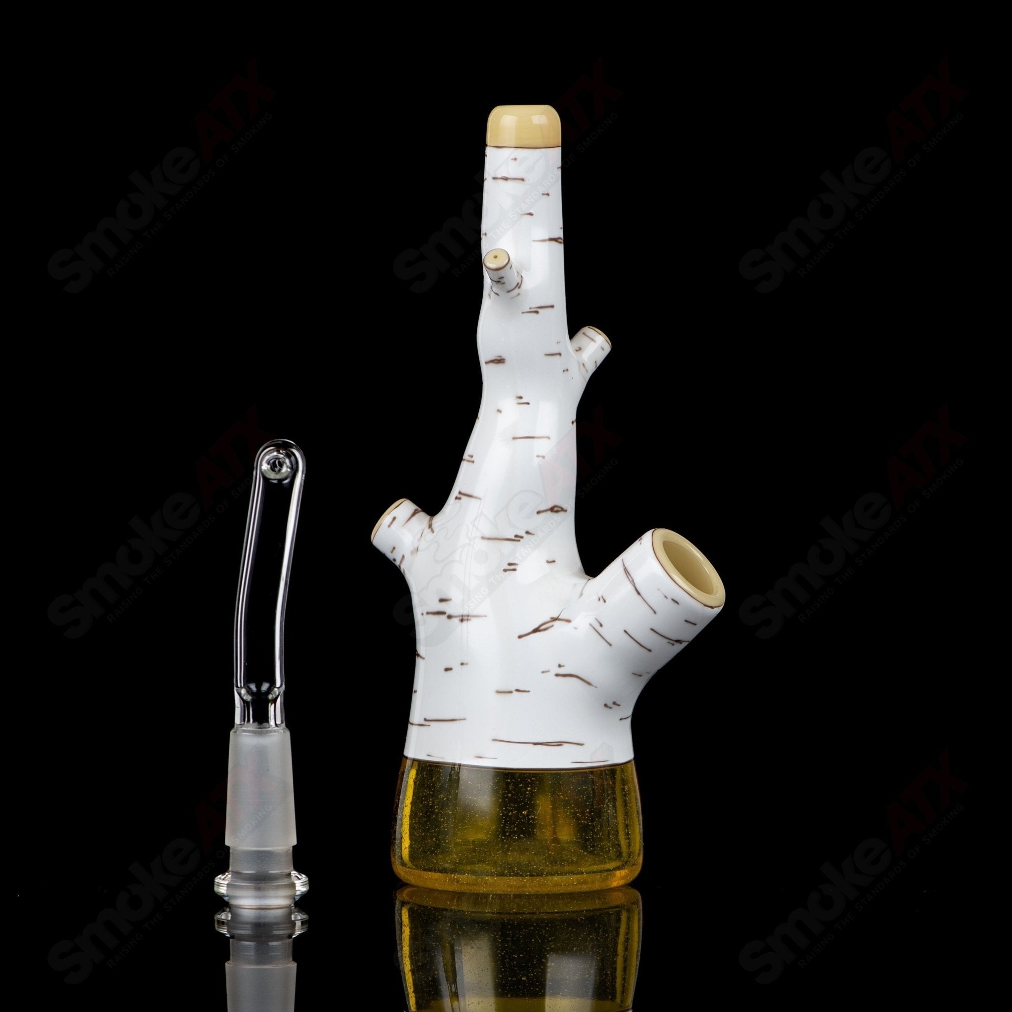 4 Birch Tube Foster Glass - Smoke ATX