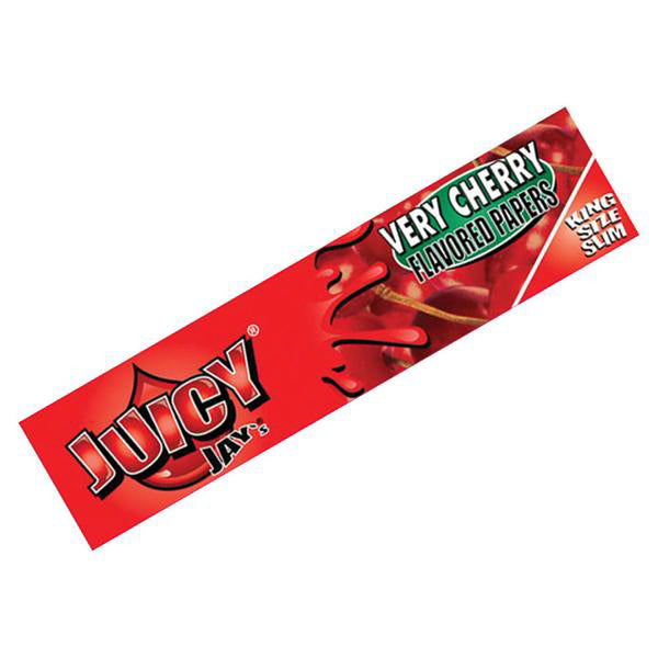 King Size Slim Rolling Papers Very Cherry Juicy Jay - Smoke ATX