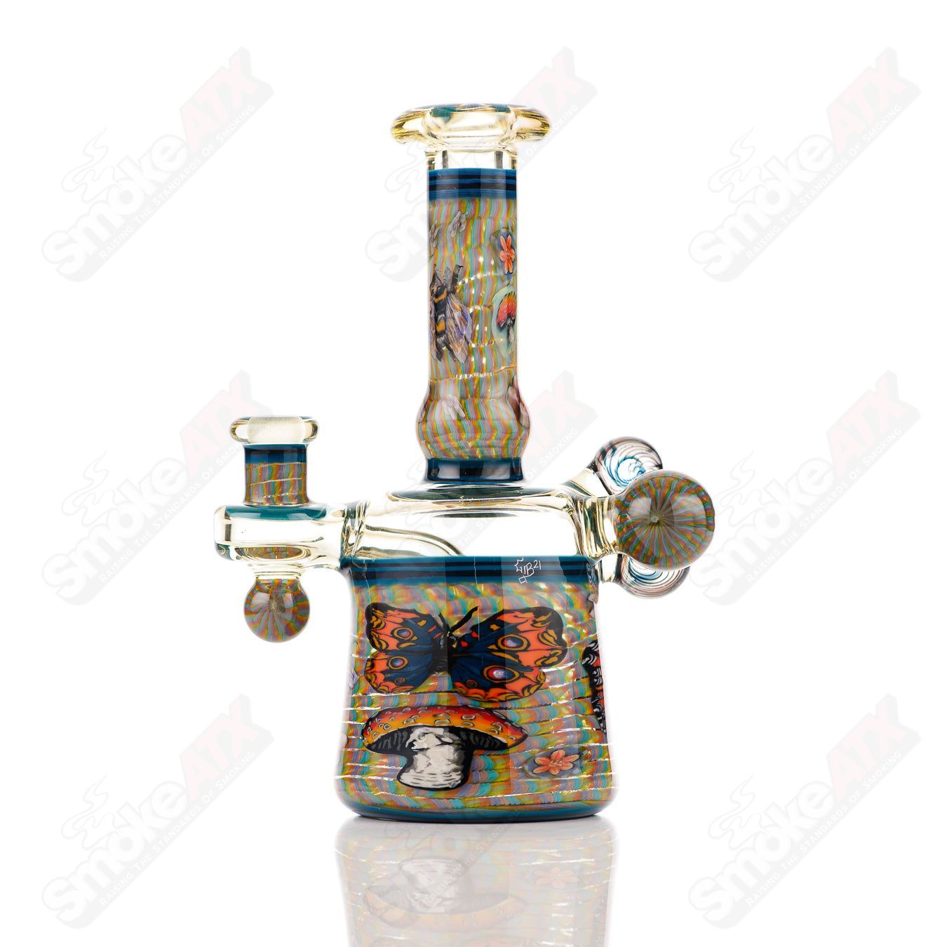 Coiled Latticello Milli Rig Conversion Glass x Boehme #1 - Smoke ATX