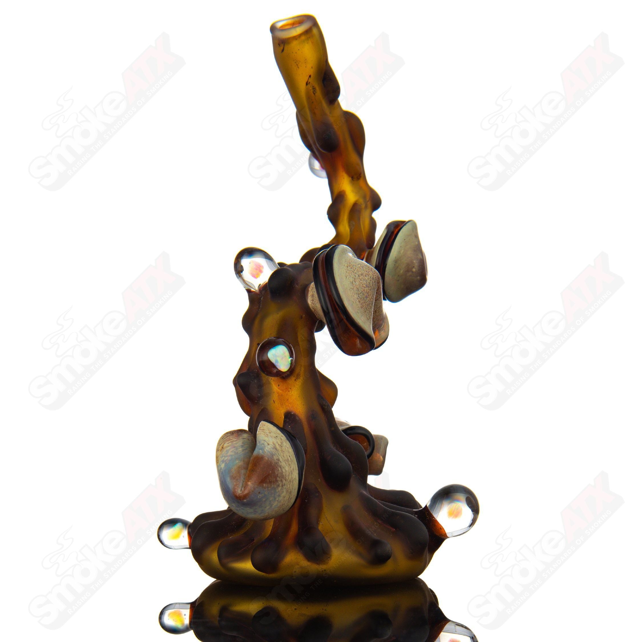 Flowing Tea Rig w/ Teacup Dux Glass - Smoke ATX