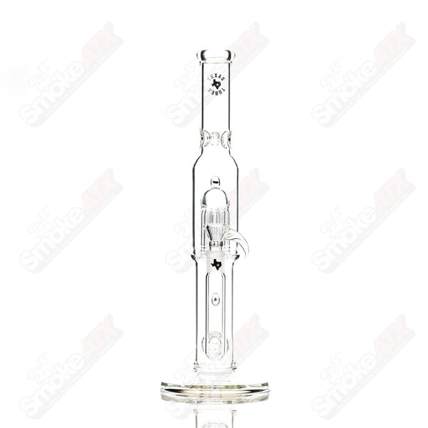 16in 18mm Clear Dual Stemline to 8 Arm Texas Tubes - Smoke ATX